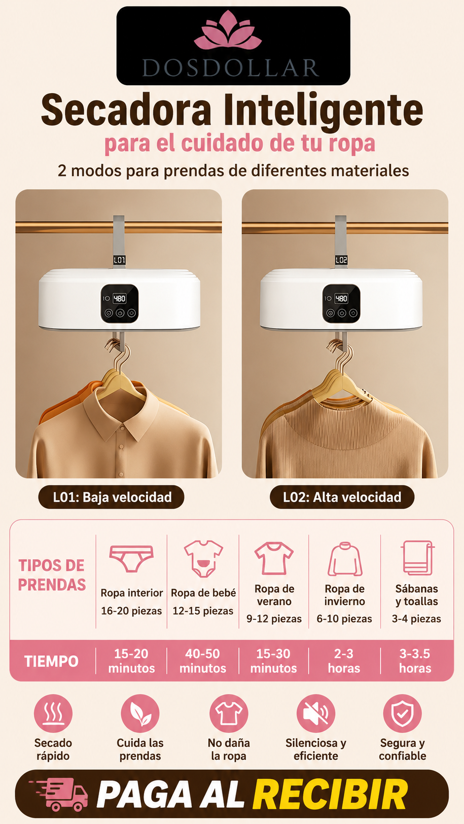 SECADORA DE ROPA PORTATIL