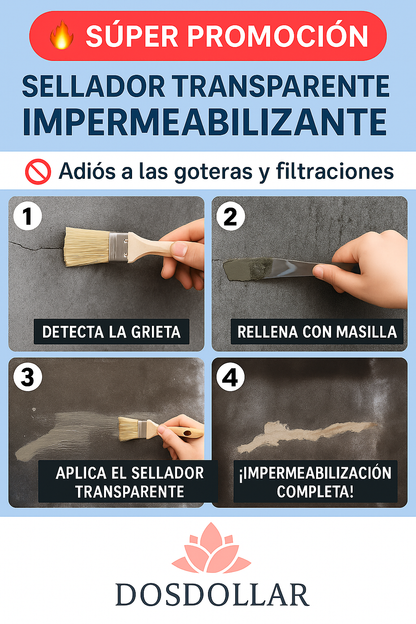 Sellador Transparente Impermeable