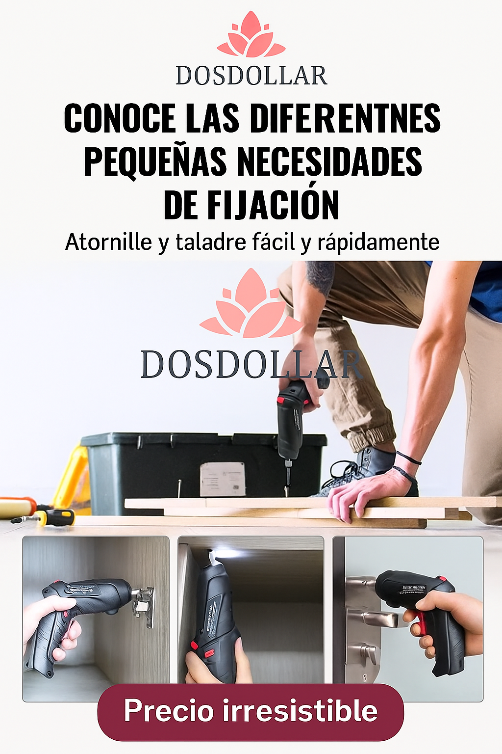 TALADRO DESTORNILLADOR INALAMBRICO