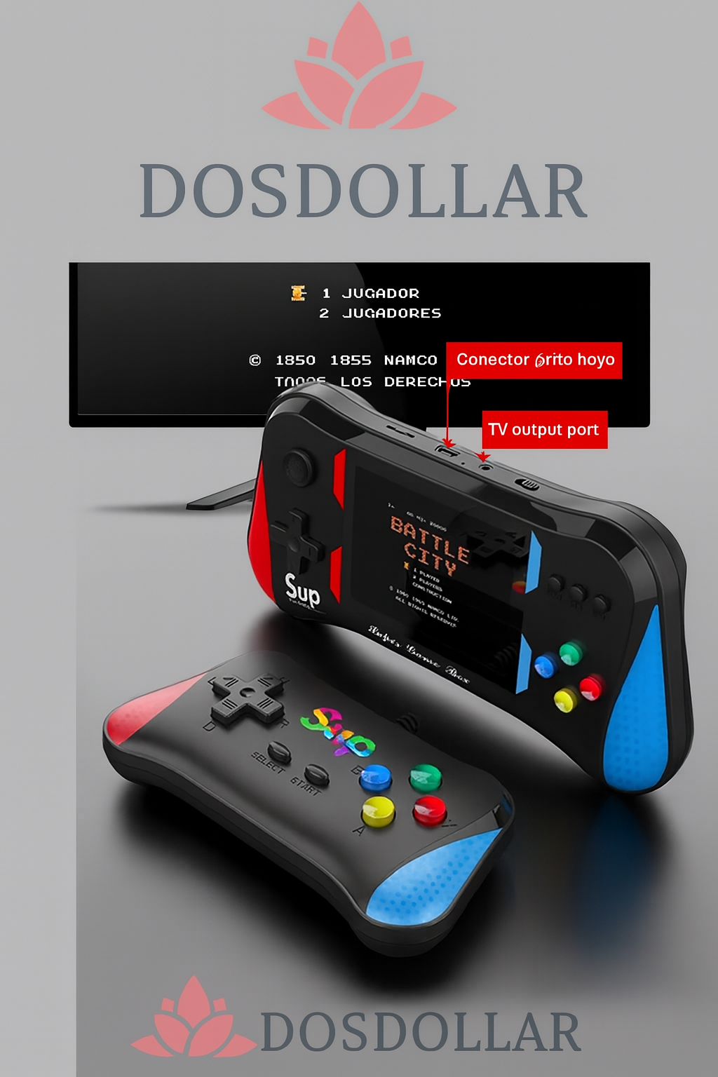 CONSOLA PORTATIL DE 500 JUEGOS