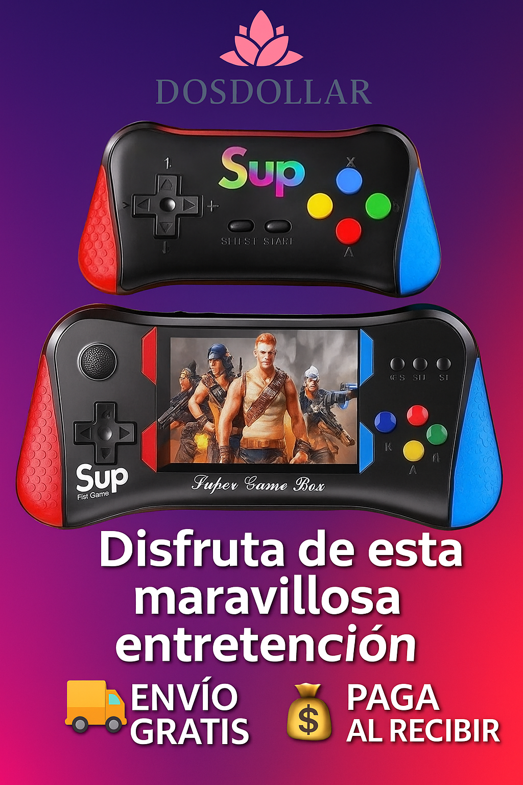 CONSOLA PORTATIL DE 500 JUEGOS