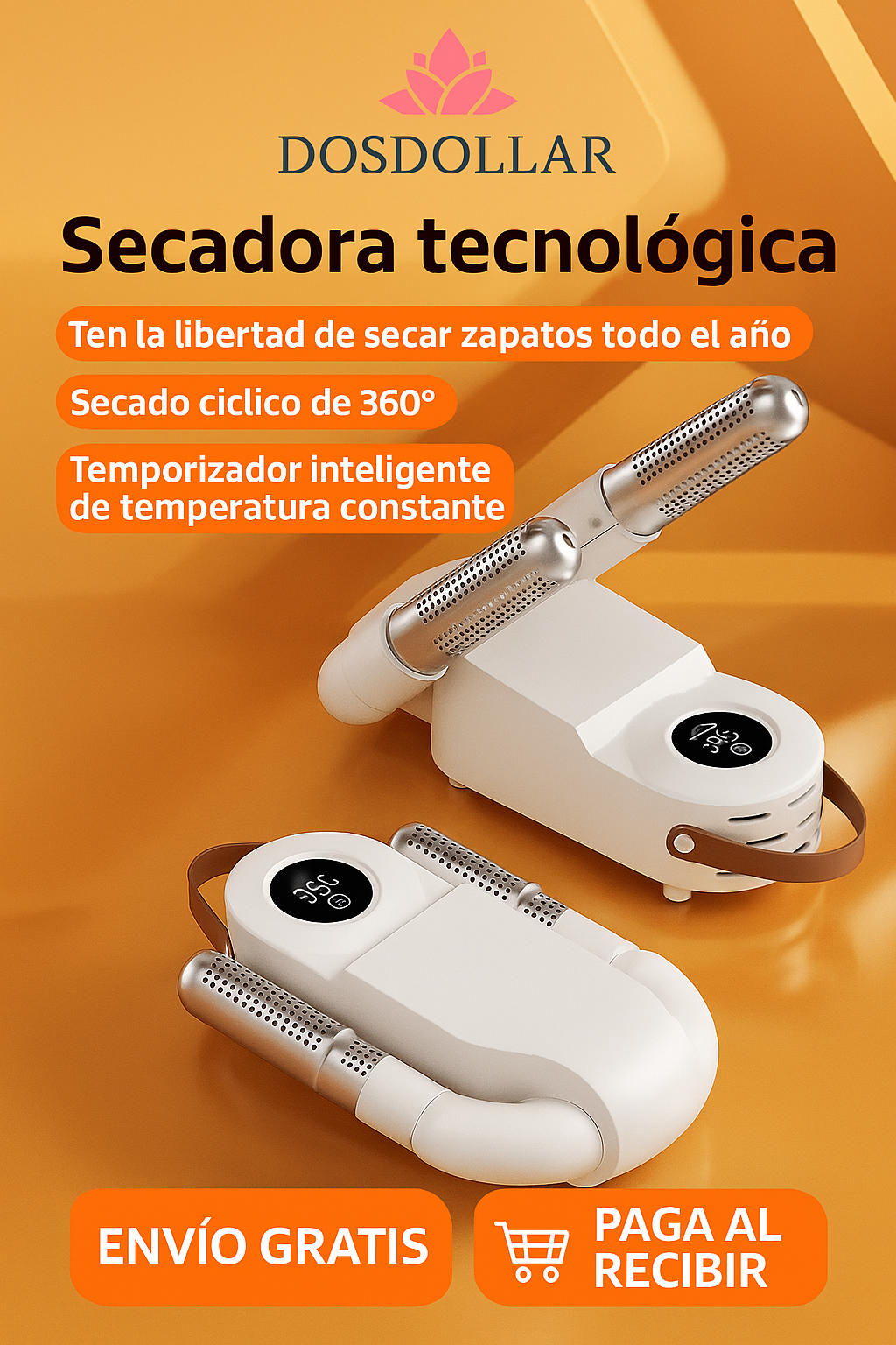 Secador De Zapatos Calentador Electrico