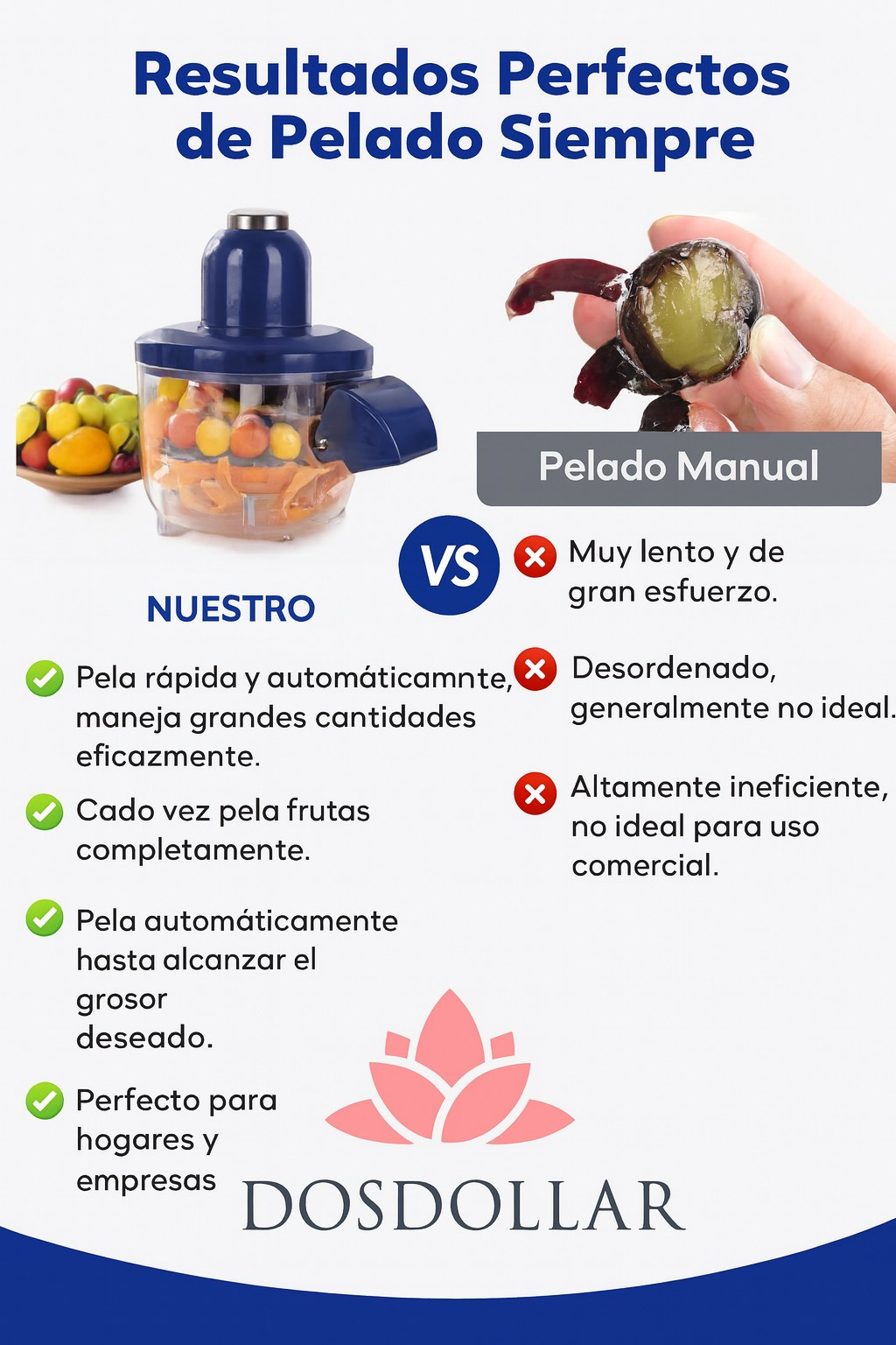 PELADOR DE FRUTAS Y VERDURAS ELECTRICO