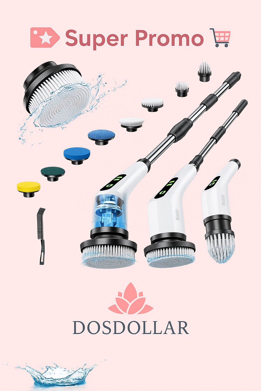 Cepillo Electrico De Limpieza 9 en 1