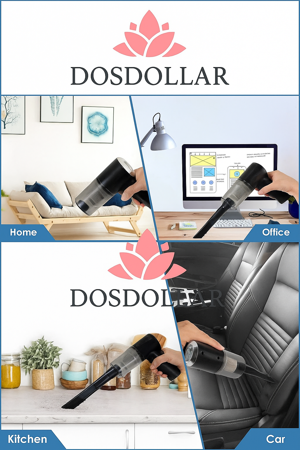 ASPIRADORA PARA COCHE 2 EN 1