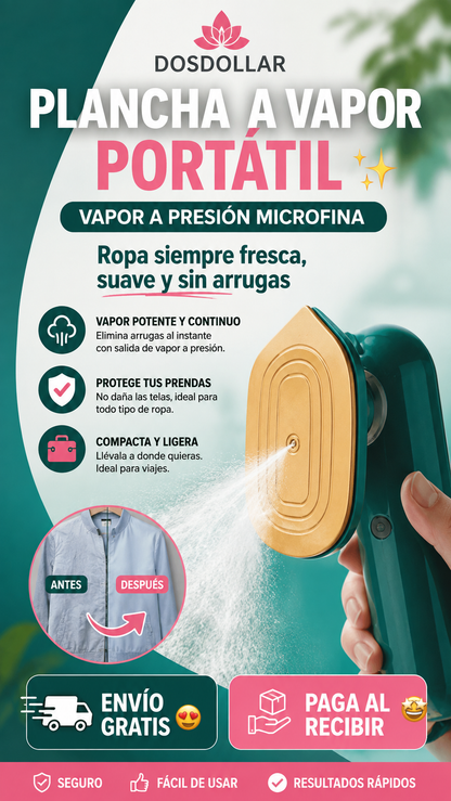 Plancha a vapor portatil