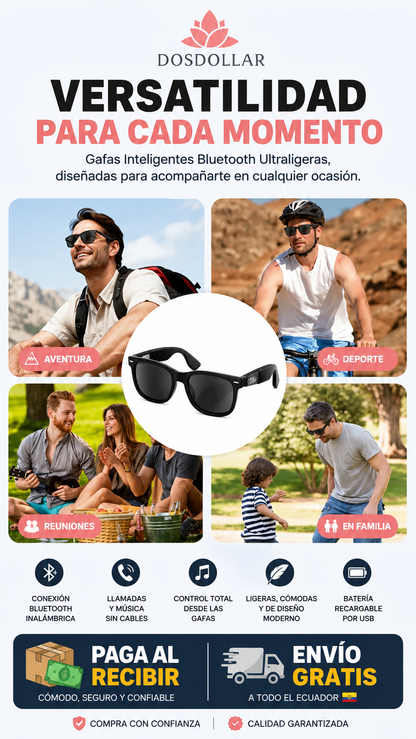 Gafas Bluetooth Audifono Interno