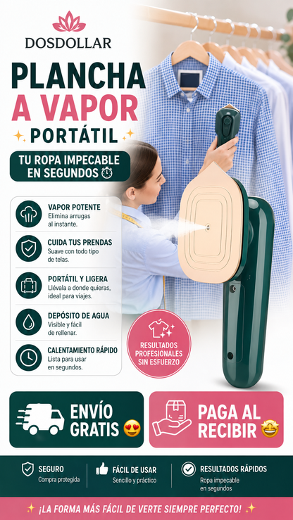 Plancha a vapor portatil